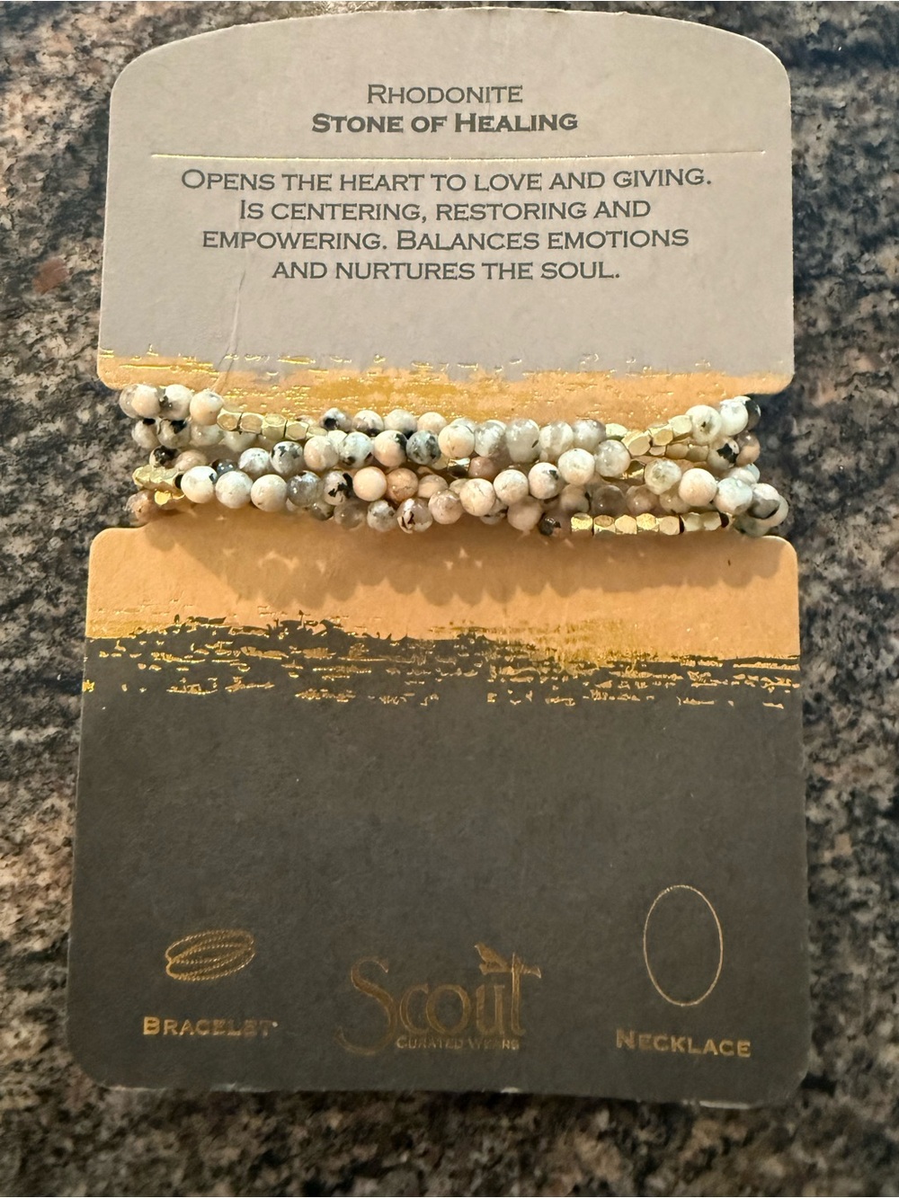 Scout stone of healing bracelet - New